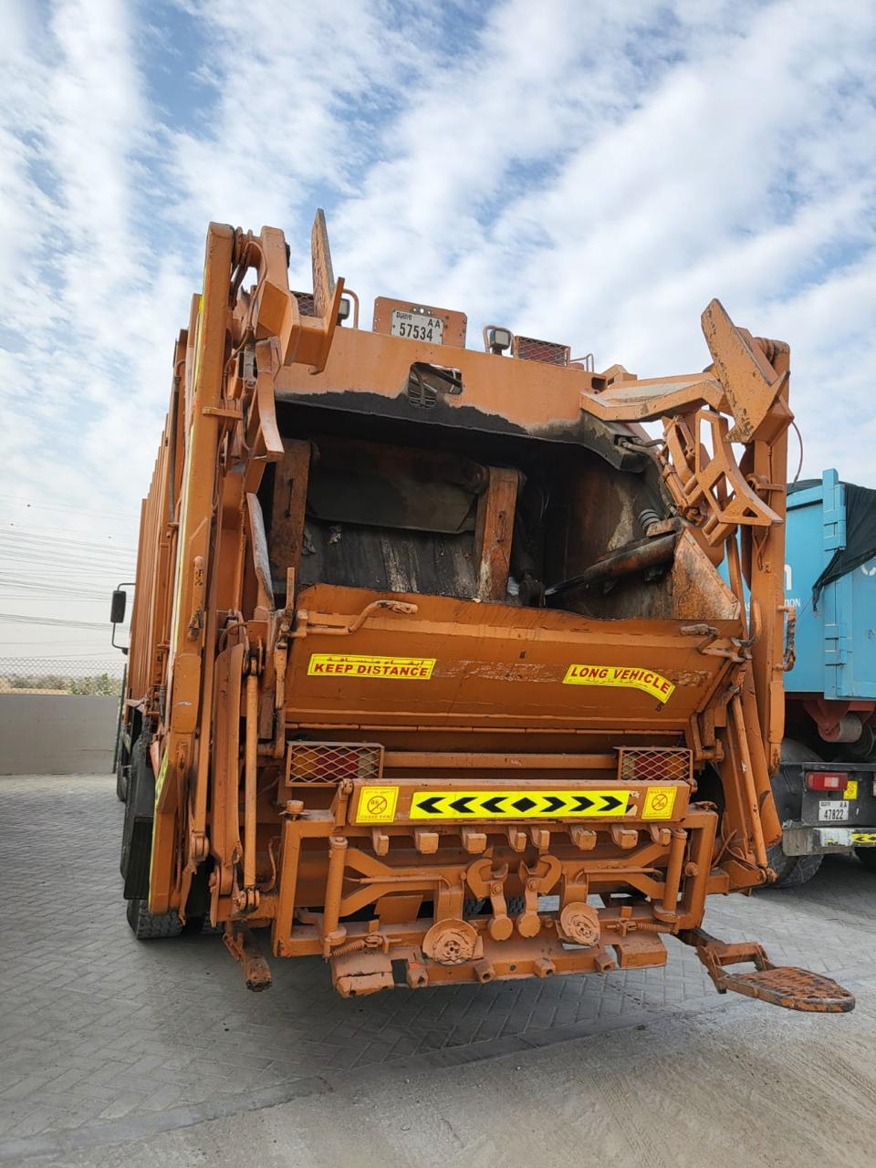 GPh waste compactor vehicle in Dubai depot